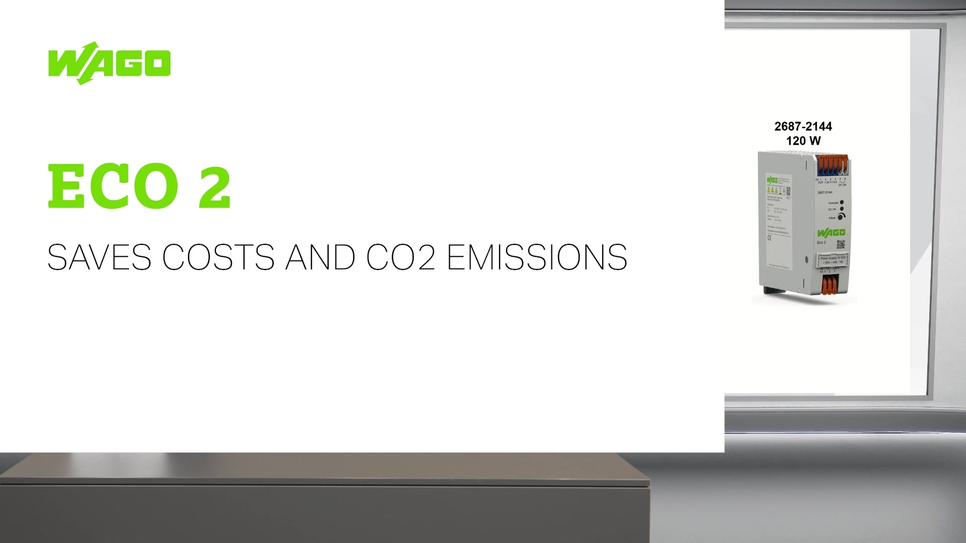Eco 2经济型电源可节约成本并减少CO2排放