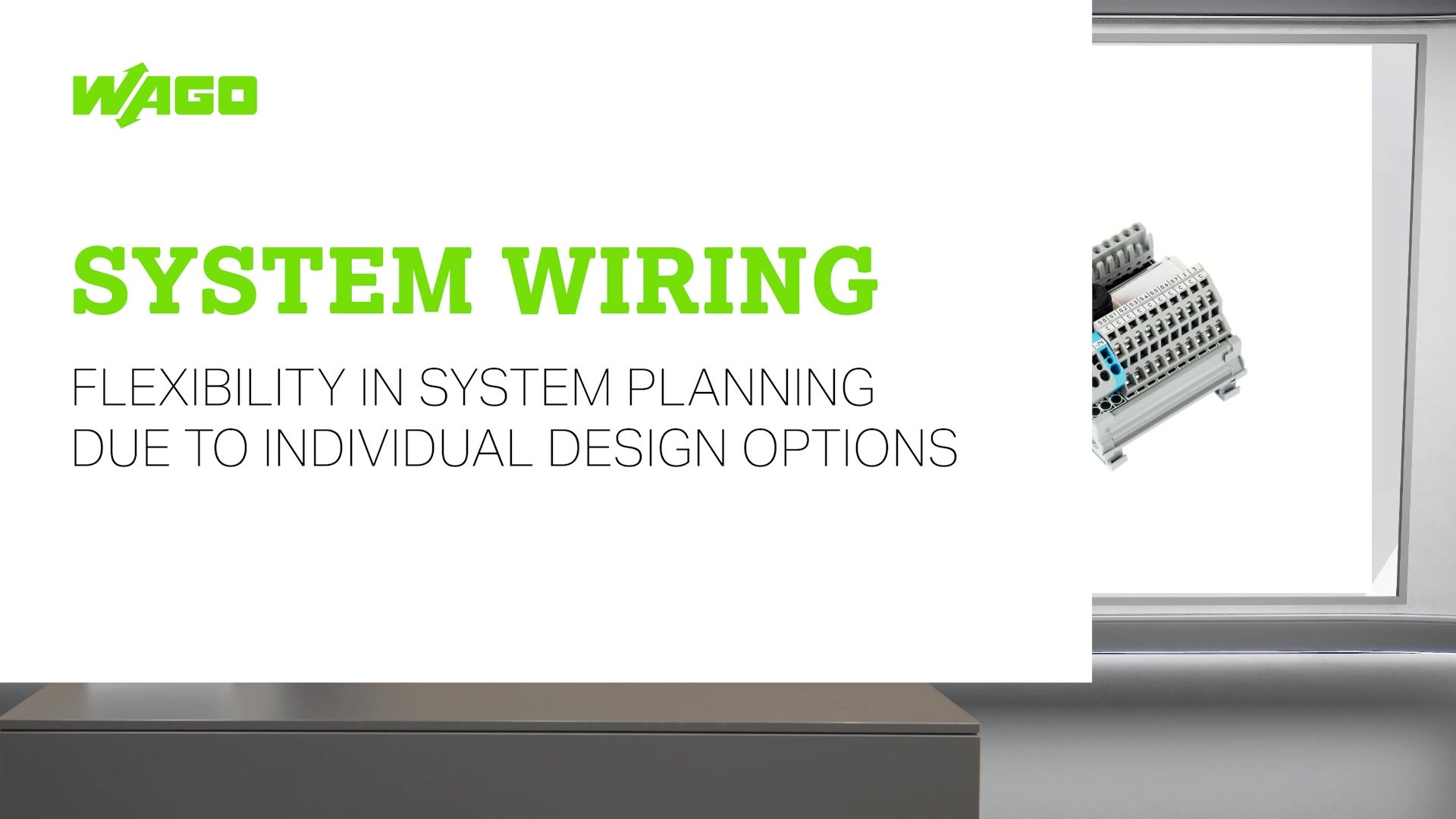 Flexibility in system planning due to individual design options