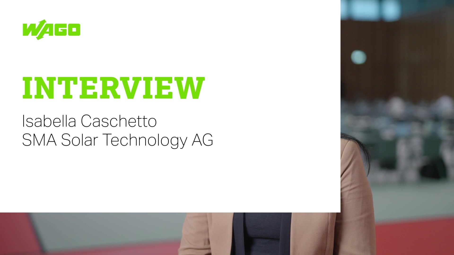 Interview mit Isabella Caschetto, SMA Solar Technology