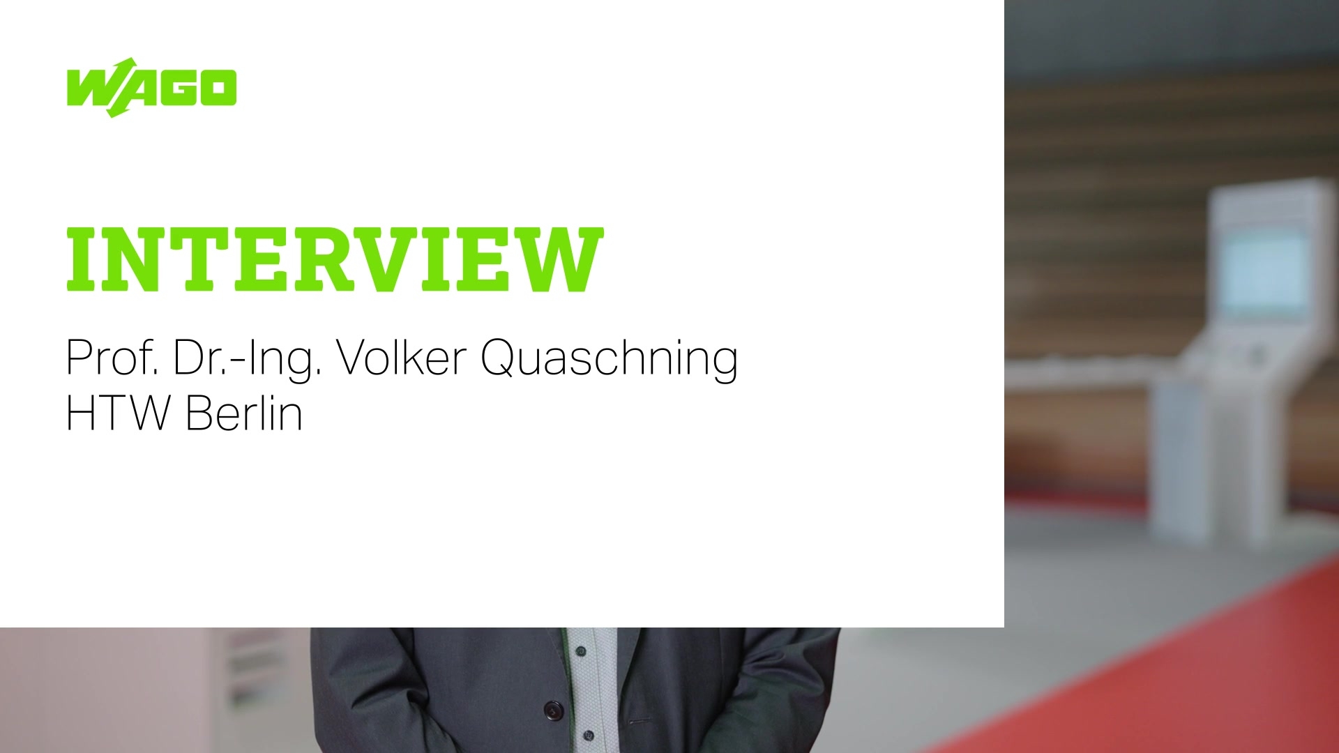 Interview mit Volker Quaschning, HTW Berlin