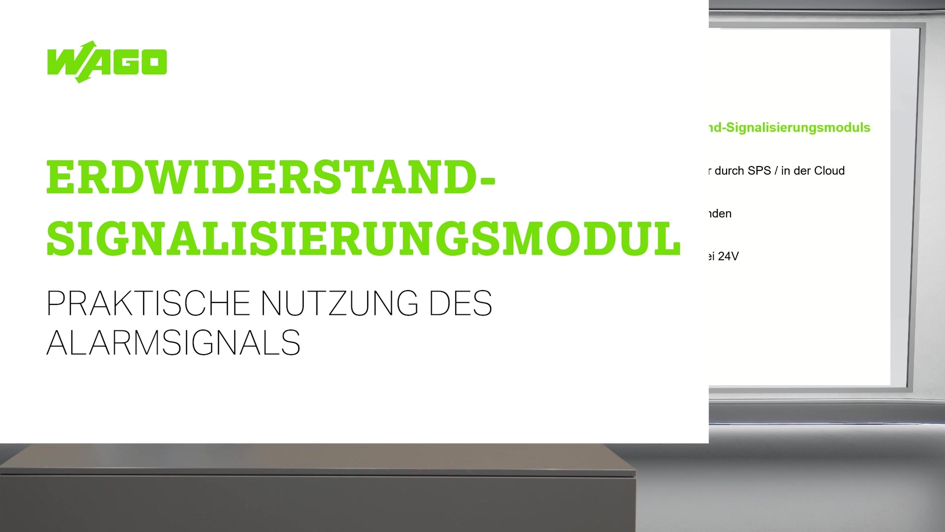 Praktische Nutzung des Alarmsignals